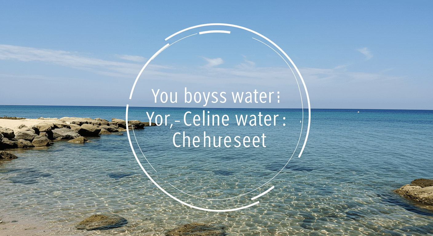 A scenic view of Corpus Christi's coastline with a focus on the water. The image captures the beauty of the water, symbolizing the importance of clean water. The sky is bright, and the water appears clear and inviting.
